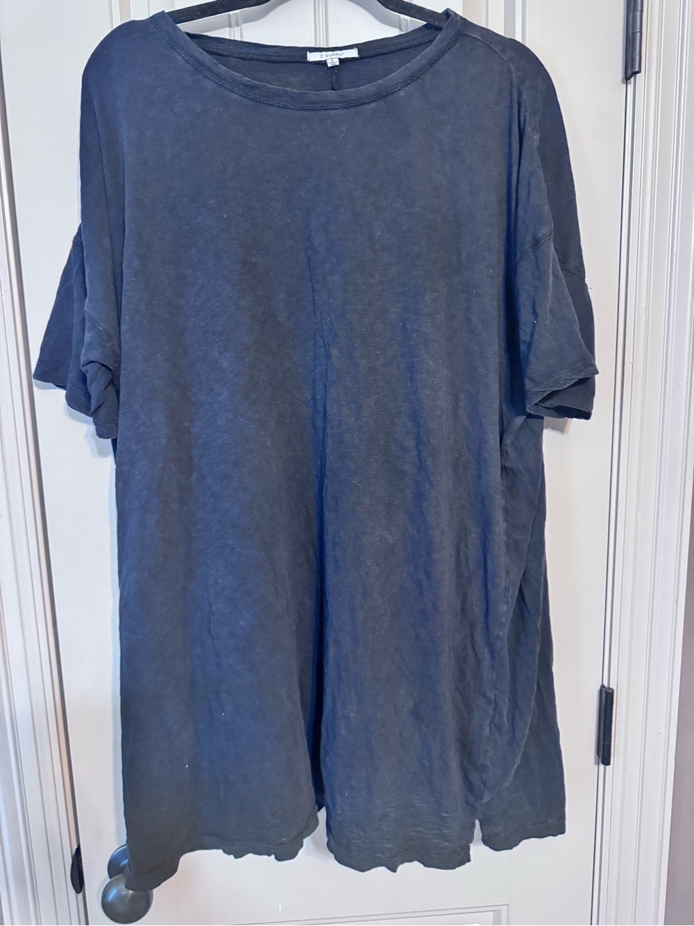Z Supply Tunic Black Washed Tee - L